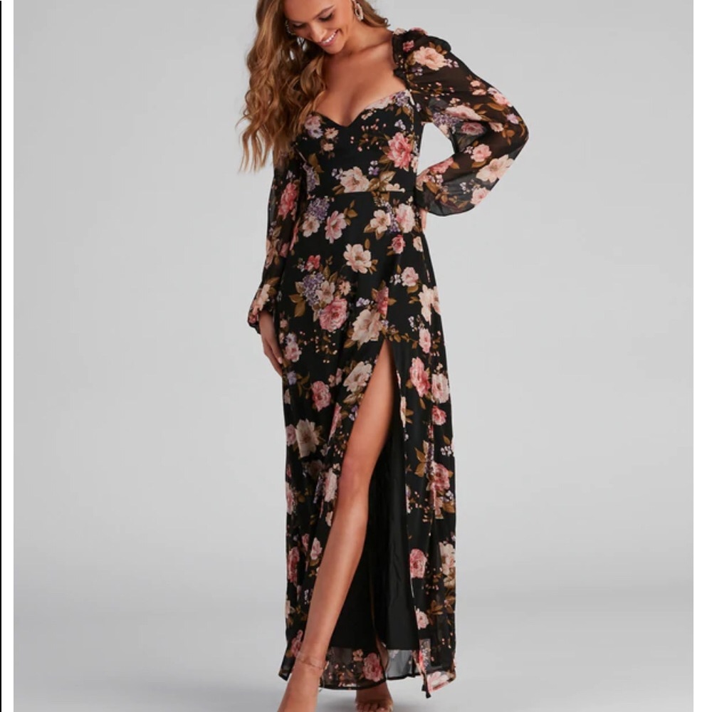 ISO Windsor Catch The Bouquet Chiffon Maxi Dress preferably size medium or small